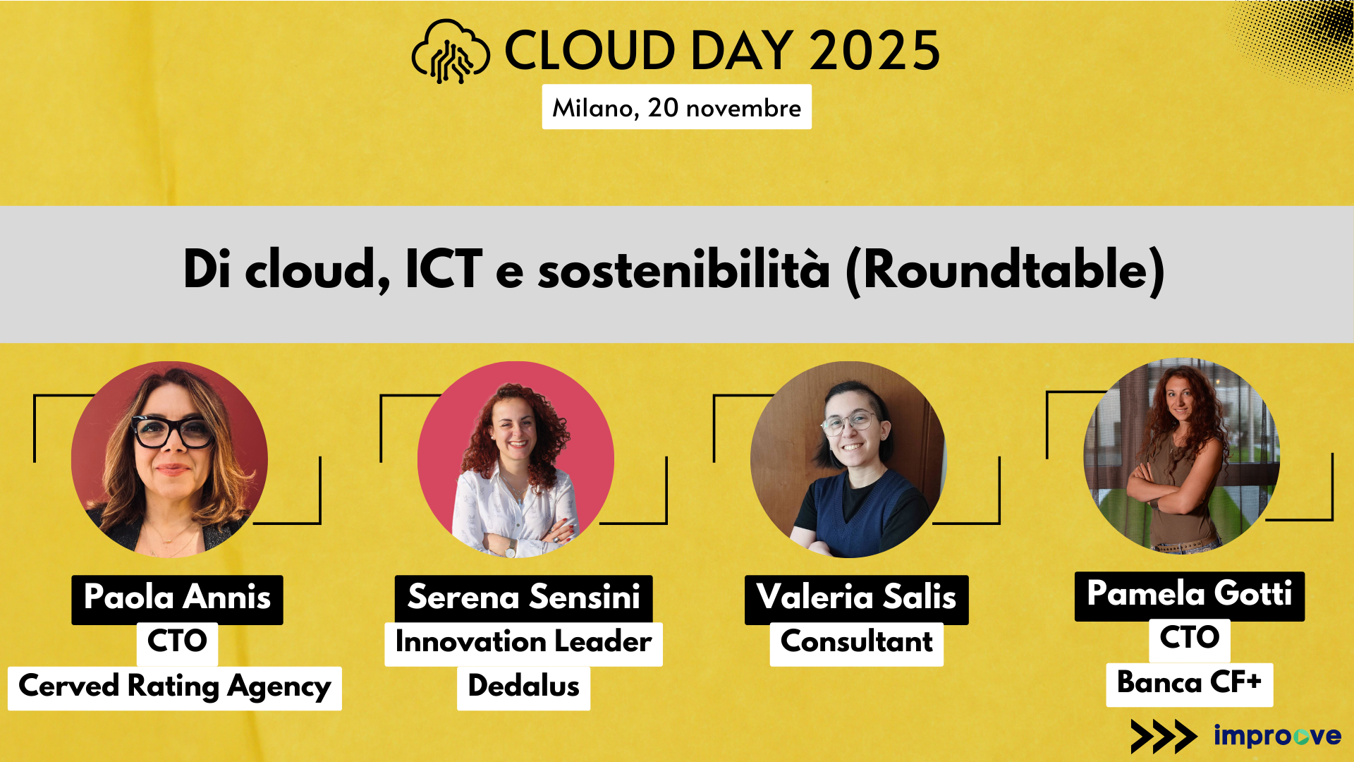 Di cloud, ICT e sostenibilità (roundtable)